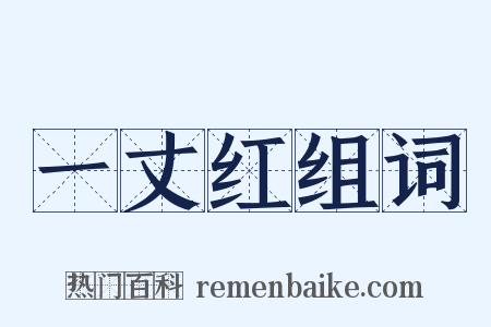 一丈红组词是什么意思的图片
